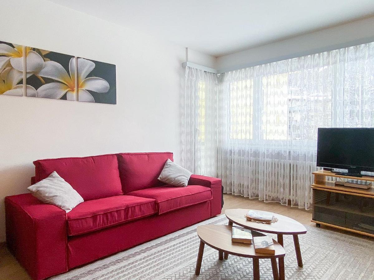 Zentrale Wohnung In St. Moritz Mit Grossem Balkon מראה חיצוני תמונה
